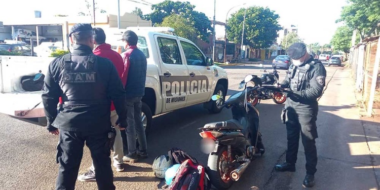 Operativo en la avenida Ramón Martirenez y la calle Alemania.