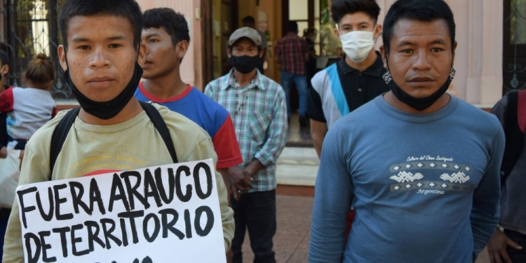 MANIFESTACIÓN. Estaba planificada el viernes por el Día de la Tierra pero, por las lluvias, se realizó el lunes.