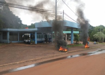 Paro de choferes Oberá