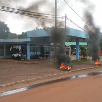 Paro de choferes Oberá