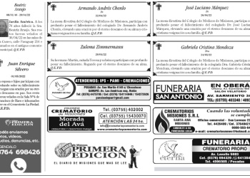 Fúnebres del lunes 2 de mayo de 2022