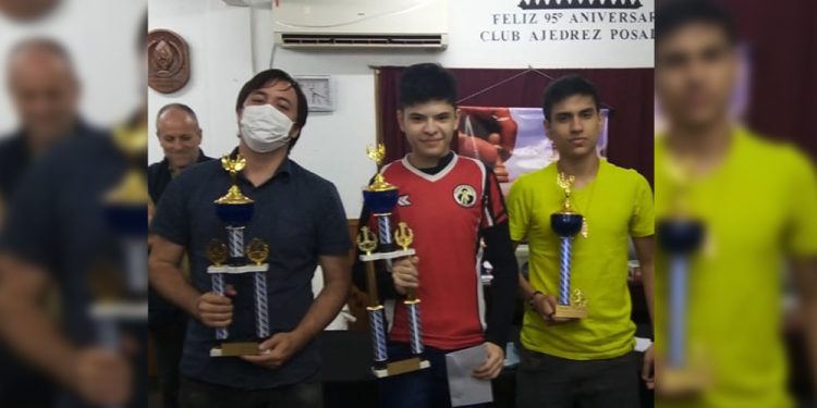 EL PODIO. Los tres primeros de la tabla general, en el IRT de Posadas.