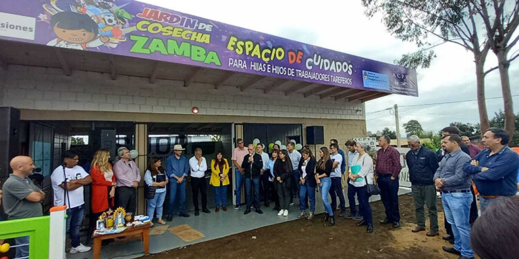 TRABAJO. La obra de construcción de Zamba implicó una inversión mayor a los 6 millones de pesos mediante un convenio firmado el año pasado.