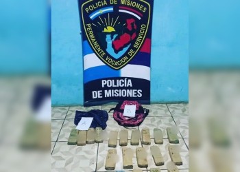 Incautan once kilos de marihuana en la Fortín Mbororé