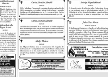 Fúnebres Martes 24 de Mayo de 2022