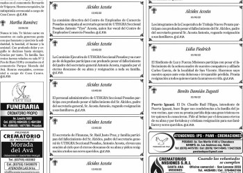 Fúnebres del sábado 14 de mayo de 2022