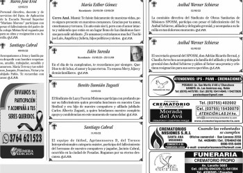 Fúnebres del viernes 13 de mayo de 2022