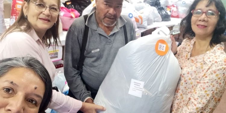 SATISFACCIÓN. Las donaciones llegaron a las familias más necesitadas.