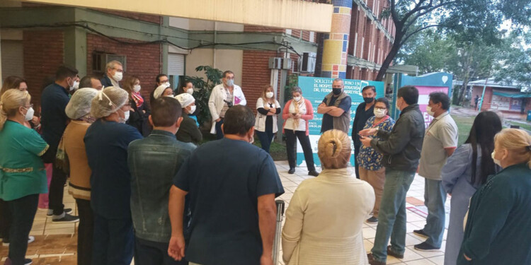 ASAMBLEA.. Según lo indicaron, más de 1.500 trabajadores se reunieron en distintos centros de salud de Misiones.