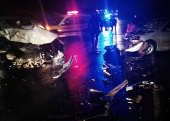 Choque frontal sobre la ruta 12 deja cinco lesionados en Puerto Piray