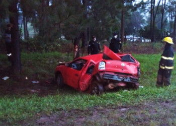 Un conductor grave tras despistar y chocar contra un árbol en Capioví