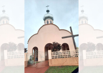 Bendición de la cúpula de la iglesia ucraniana