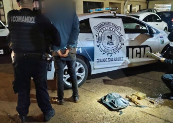 Atraparon “in fraganti” a ladrón de medidores de agua en Oberá