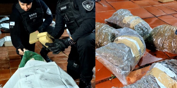 Secuestraron más de media tonelada de marihuana en Pozo Azul