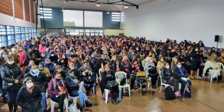BUENA RESPUESTA. Los primeros cursos de la ANSV tuvieron una gran asistencia de docentes y capacitadores./ Foto gentileza M. Pérez