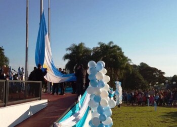 Campo Viera también rindió homenaje a Belgrano