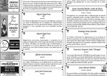 Fúnebres del Jueves 9 de Junio de 2022