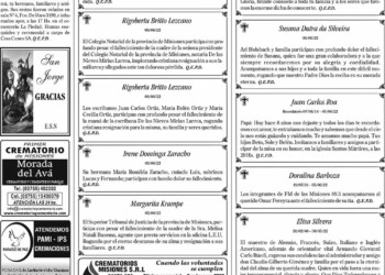 Fúnebres del Martes 7 de Junio de 2022