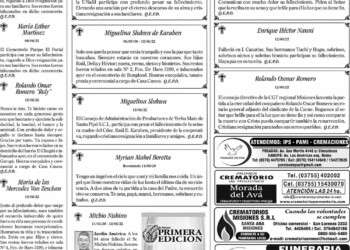 Fúnebres del Martes 14 de Junio de 2022