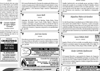 Fúnebres del Miércoles 15 de Junio de 2022