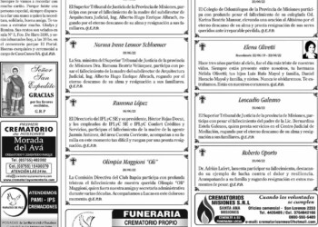 Fúnebres del Miércoles 22 de Junio de 2022