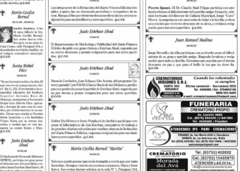 Fúnebres del sábado 11 de junio de 2022