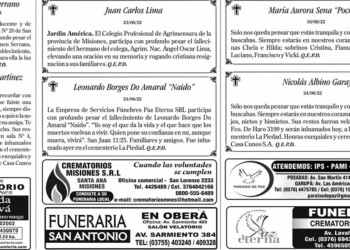 Fúnebres del sábado 25 de junio de 2022