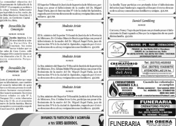 Fúnebres del sábado 4 de junio de 2022