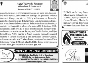 Fúnebres del Viernes 17 de Junio de 2022