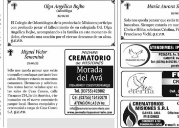 Fúnebres del viernes 24 de Junio de 2022