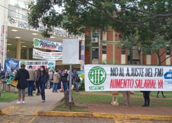 El paro de los trabajadores de Salud se concentró en los hospitales de Posadas