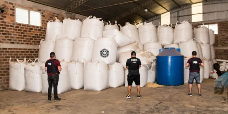 MILLONES Y MILLONES. De kilogramos de soja y maíz y de pesos, comprendía la maniobra de contrabando de oleaginosa.