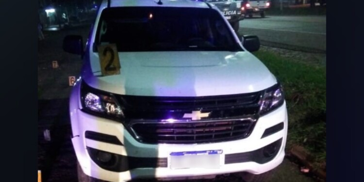 El vehículo oficial de la Legislatura utilizada por Martín Sereno el día del siniestro fatal y que fue secuestrada por la policía.