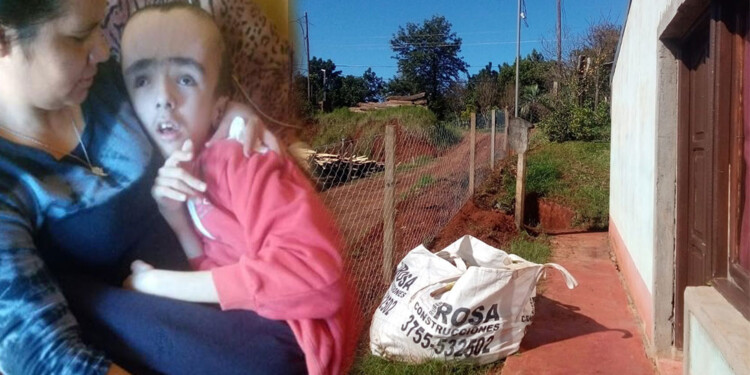 ENCERRADOS. La semana pasada, sin aviso previo, levantaron esta cerca frente a su casa.