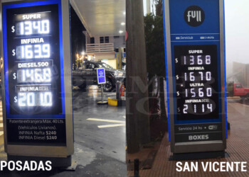 Suba del gasoil: en Posadas llegó a $201 y en el interior a $211