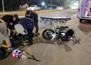 Un motociclista lesionado tras despistar en Garupá