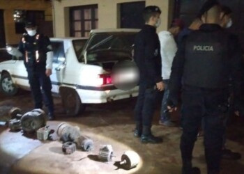 Robaron motores de un secadero de yerba mate en Alberdi, tres detenidos