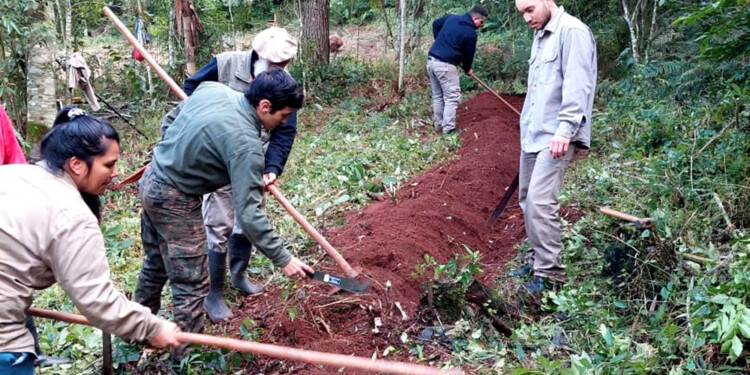 PRÁCTICAS. Los alumnos de la tecnicatura en Agroecología fueron parte de diversas actividades.