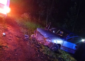 Conductor terminó lesionado tras despistar sobre la ruta 103