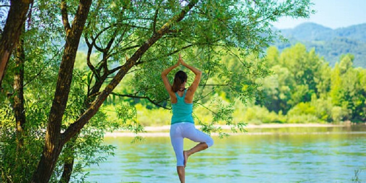 Yoga, Sport, Beach, Women, Balance