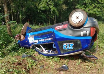 Vuelco y susto en la tercera del rally misionero
