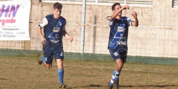 GOLEADORES. Cáceres y Melo anotaron para el triunfo de Nacional de Piray.