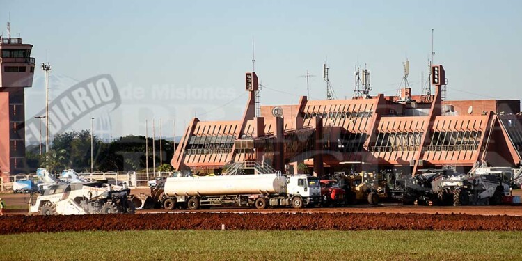 SIN VUELOS. La estación aérea permanecerá cerrada hasta el 15 de septiembre próximo por refacciones en la pista.