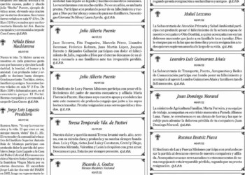 Fúnebres del Jueves 7 de Julio de 2022