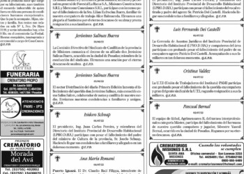 Fúnebres del martes 5 de julio de 2022