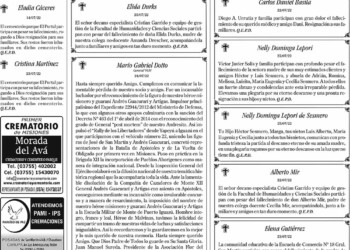 Fúnebres del Martes 26 de Julio de 2022