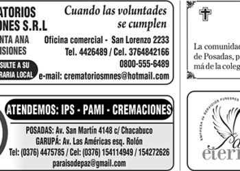 Fúnebres del viernes 22 de julio de 2022