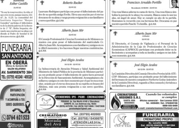 Fúnebres del sábado 23 de julio de 2022