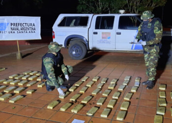 Prefectura incautó más de 117 kilos de marihuana en Santa Ana