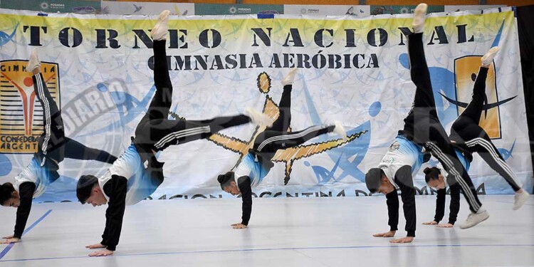 Galería: la gimnasia aeróbica, de fiesta en Posadas